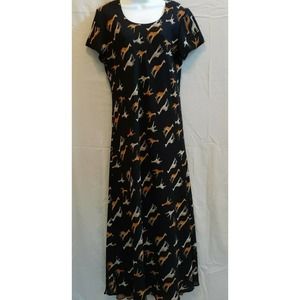 Jessica Howard Black Giraffes Maxi SZ 14